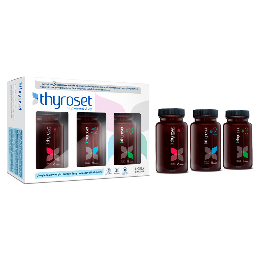 Thyroset set, 3 x 45 capsules