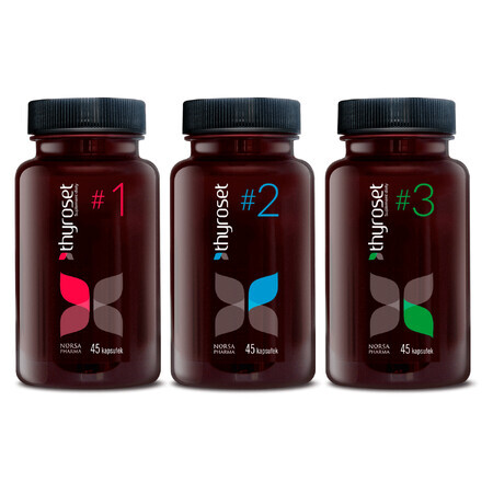 Thyroset set, 3 x 45 capsules