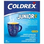 Coldrex Junior C 300 mg + 20 mg + 5 mg, powder for oral solution for children aged 6-12 years, lemon flavor, 10 sachets