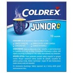 Coldrex Junior C 300 mg + 20 mg + 5 mg, powder for oral solution for children aged 6-12 years, lemon flavor, 10 sachets