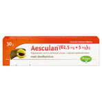 Aesculan (62,5 mg + 5 mg)/g, pomada rectal, 30 g