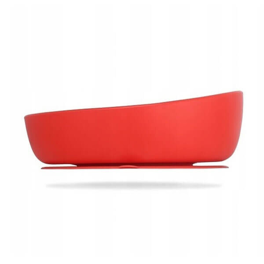 Doidy Bowl, bol à ventouse, silicone, rouge, 1 pc