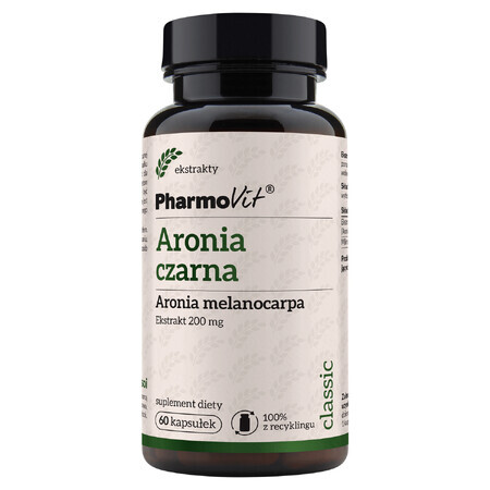 PharmoVit Aronia negra, 60 cápsulas