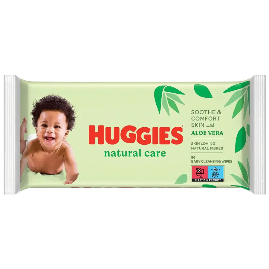 Huggies Natural Care, toallitas húmedas, 3 x 56 piezas