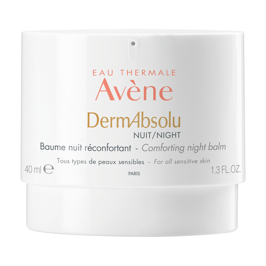 Avène DermAbsolu, crème confort, crème de nuit, peaux sensibles et matures, 40 ml