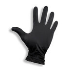 Doman Black Olive, guantes de nitrilo, no esterilizados, sin polvo, negros, talla M, 100 unidades