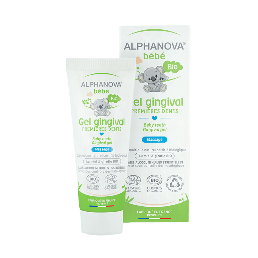 Alphanova Bebe, soothing organic teething gel, 20 ml