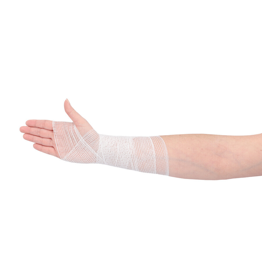 SEMA Protect, bandage de soutien tricoté, non stérile, 10 cm x 4 m, 1 pièce