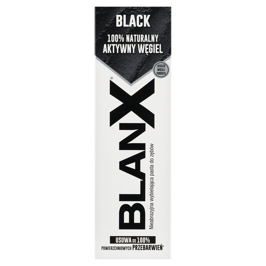 BlanX Black, pastă de dinți de albire cu cărbune activ, 75 ml