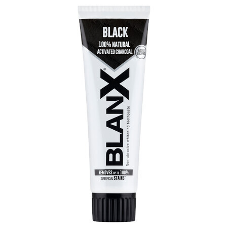 BlanX Black, pastă de dinți de albire cu cărbune activ, 75 ml