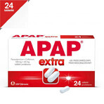 Apap Extra 500 mg + 65 mg, 24 comprimidos recubiertos