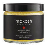 Mokosh, exfoliante corporal con sal, naranja con canela, 300 g