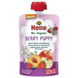 Holle, Berry Puppy tube mousse de fruits, pomme, pêche, baies BIO, après 8 mois, 100 g