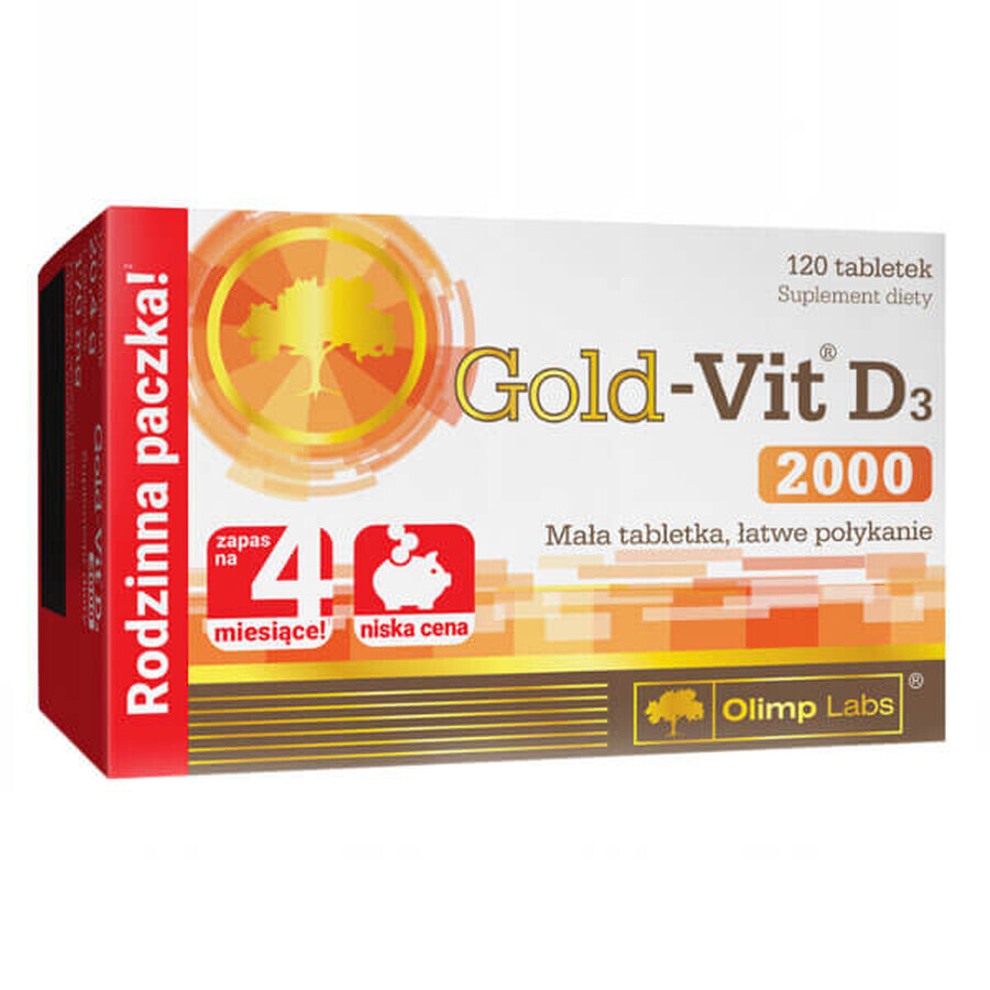 Olimp Gold-Vit D3 2000, 120 tablets