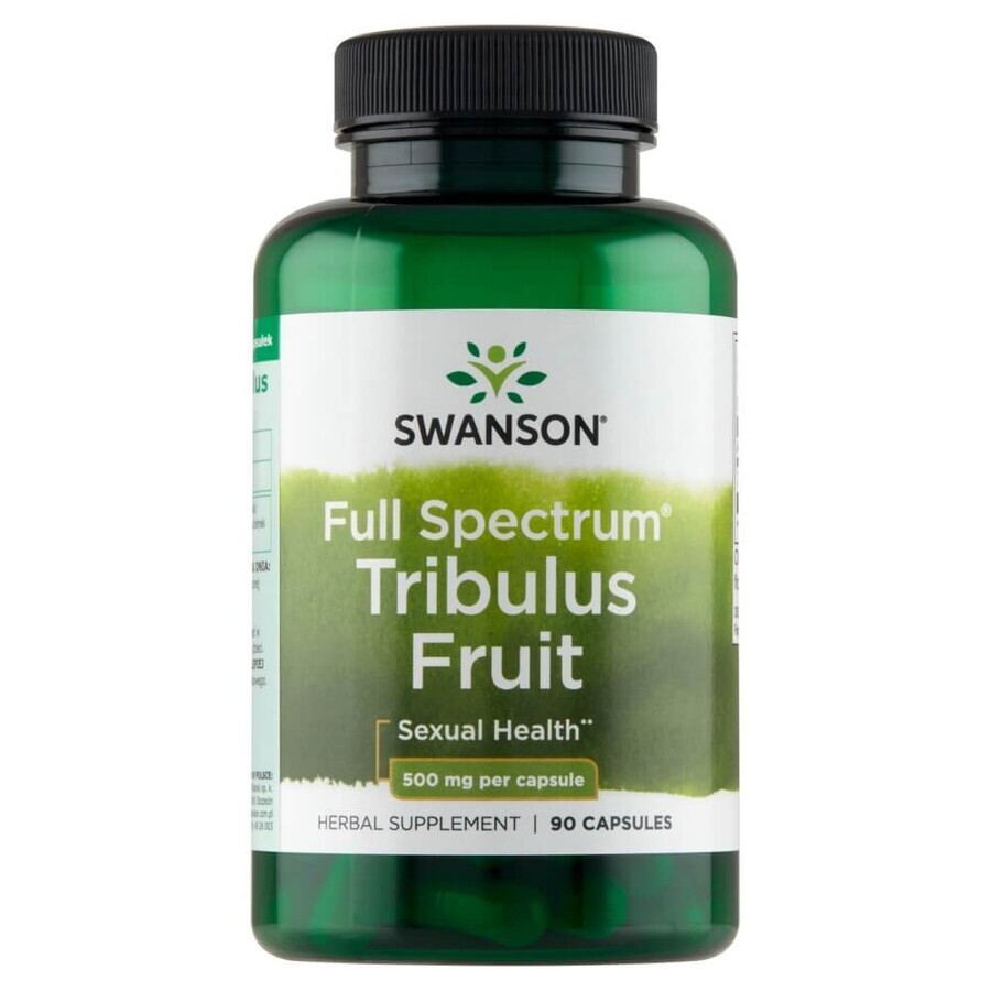 Swanson Full Spectrum Tribulus Fruit, tribulus, 90 cápsulas