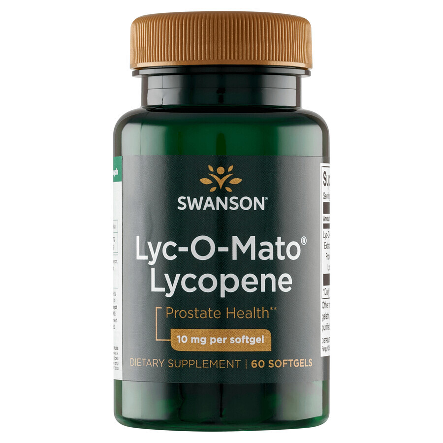 Swanson Lyc-O-Mato Lycopeen, natuurlijk lycopeen, 60 gelcapsules