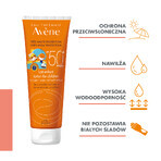 Avene Sun, leche protectora para rostro y cuerpo para niños, pieles sensibles, SPF50+, 250 ml