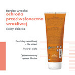 Avene Sun, leche protectora para rostro y cuerpo para niños, pieles sensibles, SPF50+, 250 ml