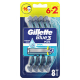 Gillette Blue 3 Cool, maquinillas de afeitar desechables, 8 piezas