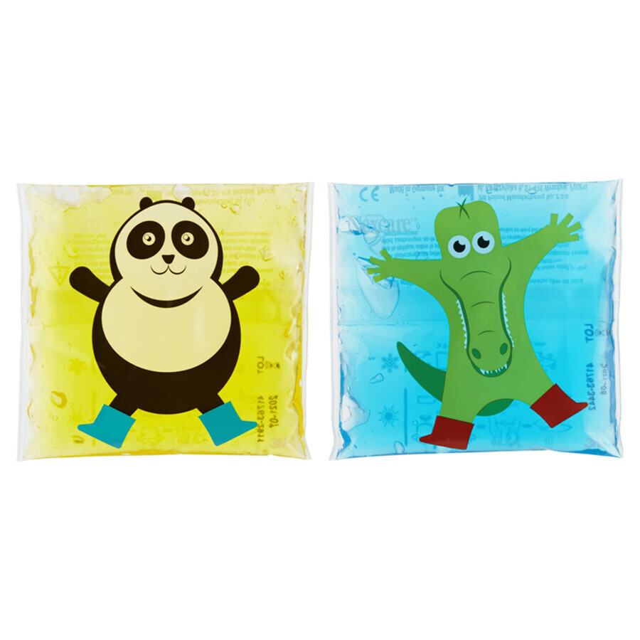 Nexcare ColdHot Happy Kids, poche de gel chaud-froid, 11 cm x 12 cm, 2 pièces