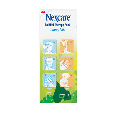 Nexcare ColdHot Happy Kids, poche de gel chaud-froid, 11 cm x 12 cm, 2 pièces