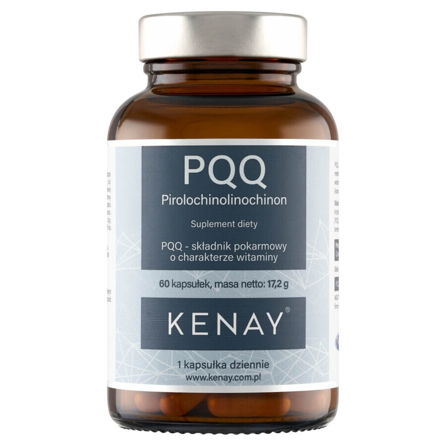 Kenay PQQ Pirroloquinolinaquinona, 60 cápsulas