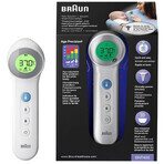 Braun BNT 400 5-in-1 non-contact forehead thermometer with Age Precision, white