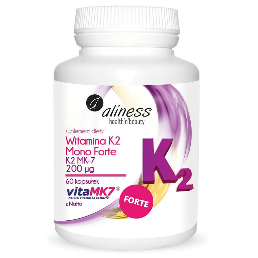 Aliness Vitamine K2 MK-7 Mono Forte 200 µg, 60 gélules