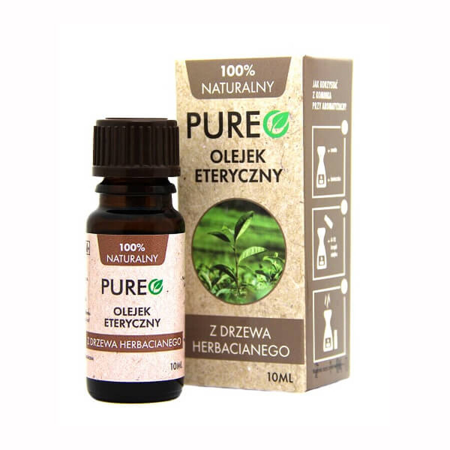 Pureo, aceite esencial de árbol de té, 10 ml