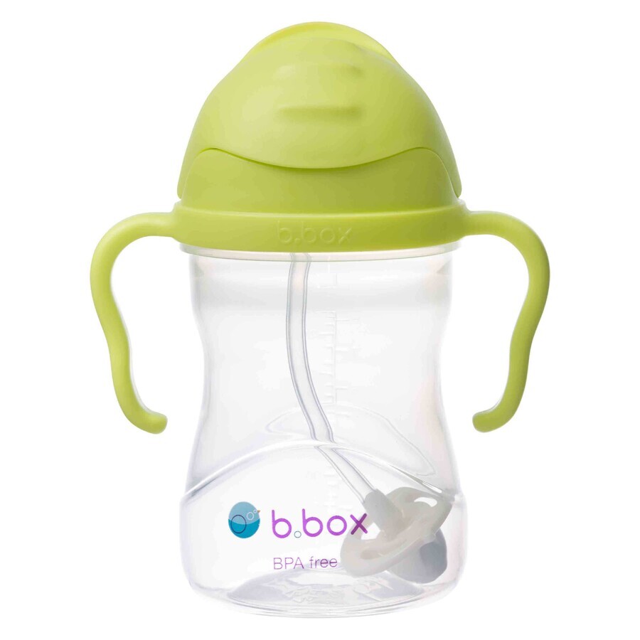 B.Box, bottle with straw, apple, from 6 months, 240 ml