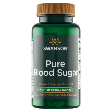 Swanson Pure Blood Sugar, 60 cápsulas vegetales