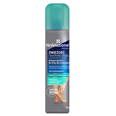 Nivelazione, Pentru bărbați, antiperspirant pentru picioare pentru bărbați, 180 ml