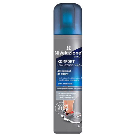 Farmona Nivelazione, deodorant pentru pantofi pentru bărbați, 180 ml