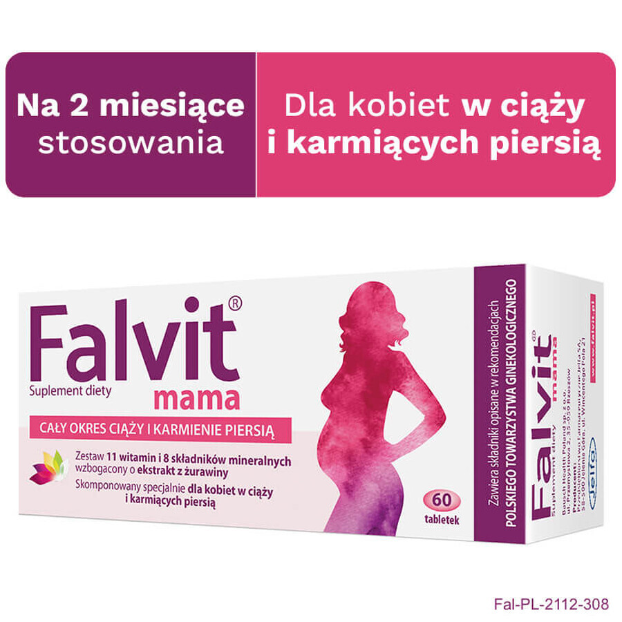 Falvit Mama, 60 comprimidos recubiertos