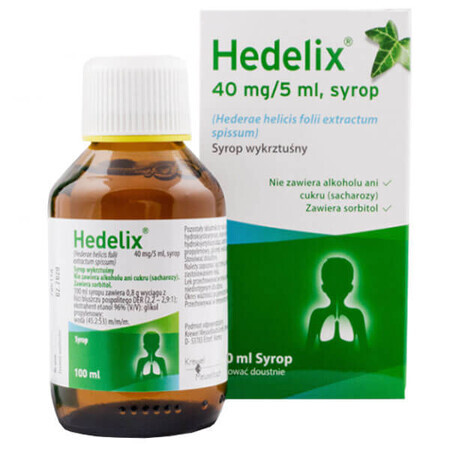 Hedelix 40 mg/5 ml, syrup, 100 ml