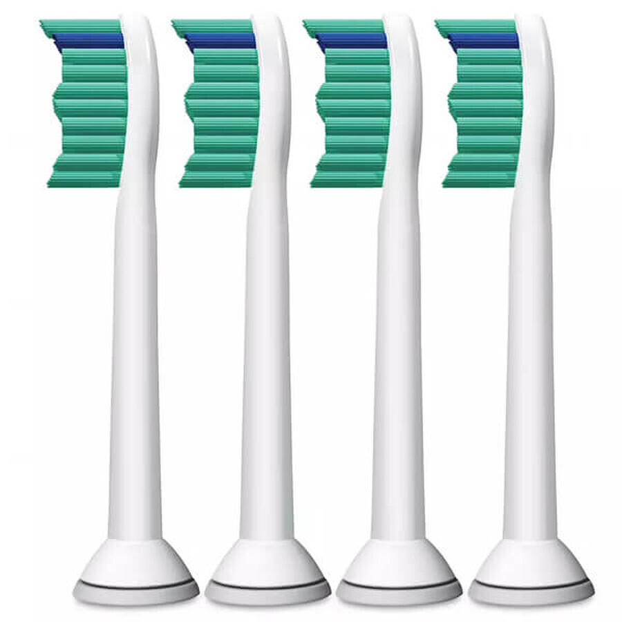 Philips, cabezales de repuesto para cepillo dental sónico Sonicare C1 ProResult, HX6014/07, blanco, 4 piezas