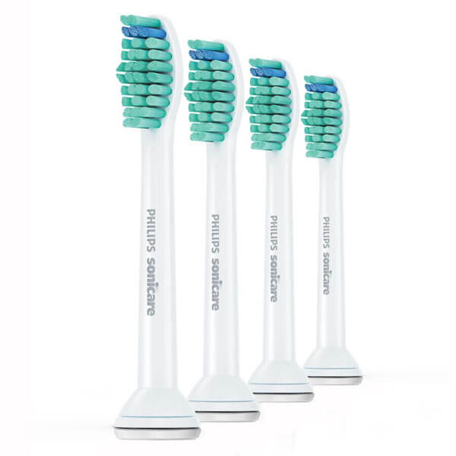 Philips, cabezales de repuesto para cepillo dental sónico Sonicare C1 ProResult, HX6014/07, blanco, 4 piezas