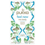 Pukka Feel New Organic, infusión de frutas y hierbas, anís, hinojo y cardamomo, 2 g x 20 bolsitas