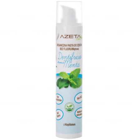 Azeta Bio, organic toothpaste for children and adults, from birth, fluoride-free, mint, 50 ml