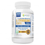 Wish L-Tyrosine Forte 500 mg + L-Leucina + Prebiótico, 120 cápsulas