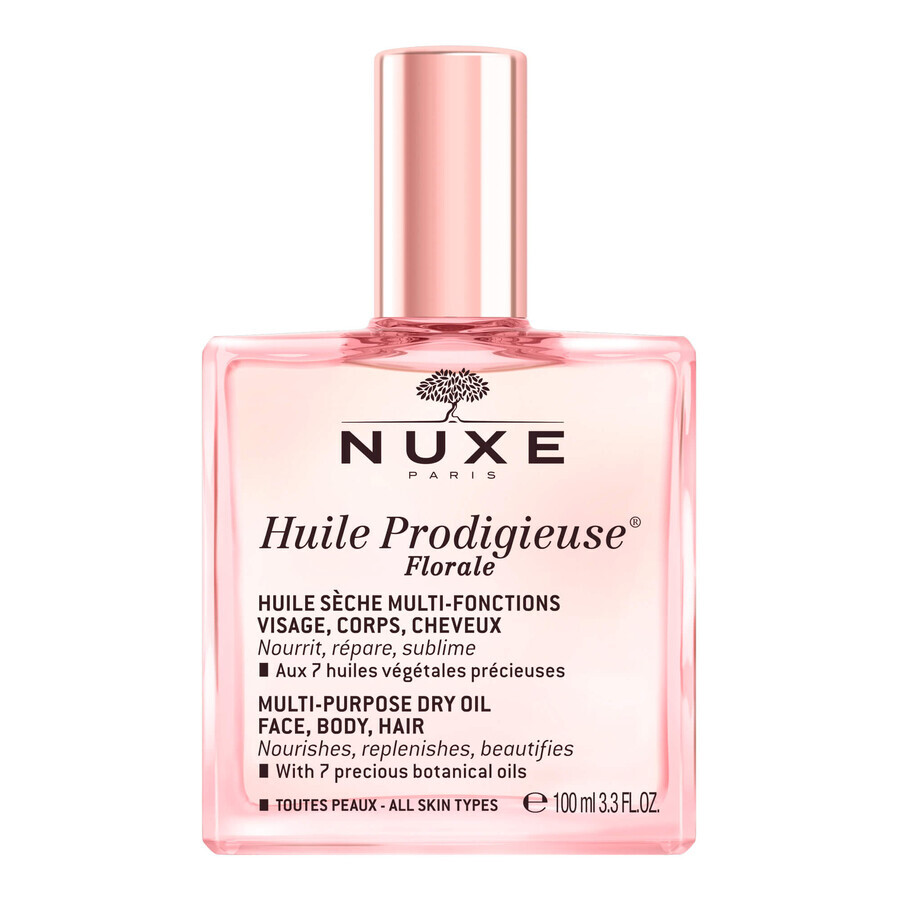 Nuxe Huile Prodigieuse Florale, aceite seco para cuerpo, rostro y cabello, 100 ml