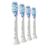 Philips, cabezales de repuesto para cepillo dental sónico Sonicare G3 Premium Gum Care, HX9054/17, blanco, 4 piezas