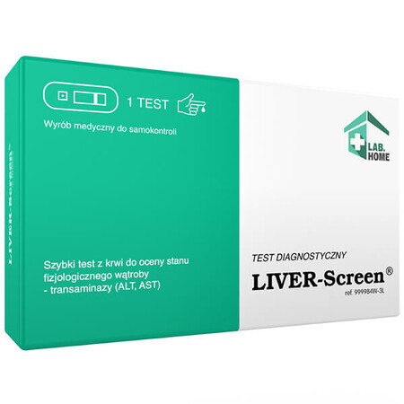 Liver-Screen test, prueba para evaluar el estado fisiológico del hígado, 1 ud.