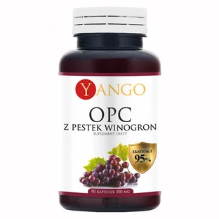 Yango, OPC de pepitas de uva, extracto 95%, 90 cápsulas