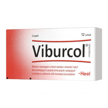 Heel Viburcol Compositum, rectal suppositories, 12 pieces