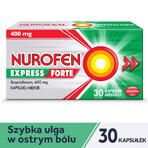 Nurofen Express Forte 400 mg, 30 soft capsules