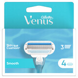 Gillette Venus Smooth, replacement cartridges, 4 pieces