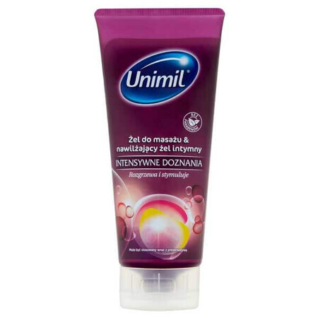 Unimil Sensaciones intensas, gel de masaje íntimo hidratante, 200 ml