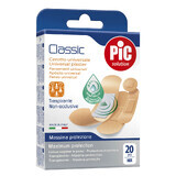 Pic Solution Classic, esparadrapo, antibacteriano, Mix, 20 piezas