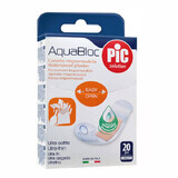 Pic Solution AquaBloc, esparadrapo, antibacteriano, impermeable, 19 mm x 72 mm, 20 piezas